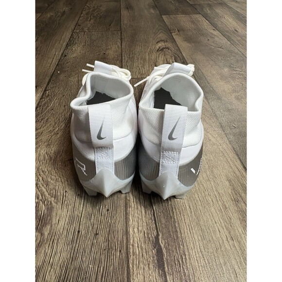 Nike Vapor Edge Pro 360 2 White Silver Football Cleats DA5456-102 Men's Size 9 - Picture 3 of 7